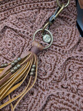 The Sak Lucia Crossbody Brown Crochet